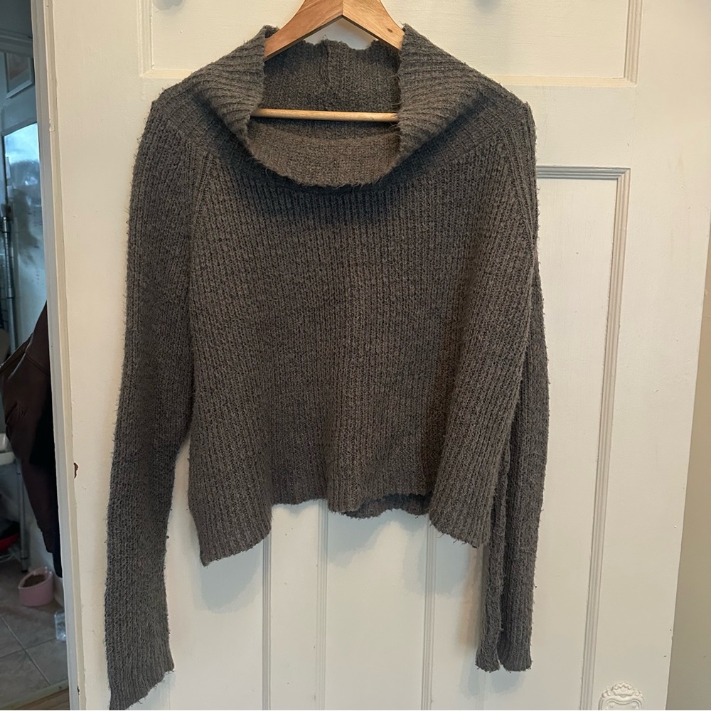 Kimchi Blue Charcoal Cowl Neck Sweater